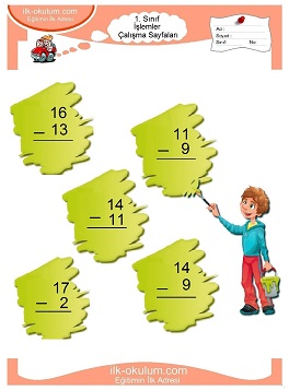 Çocuklar İçin toplam işlemi yaprak testleri 